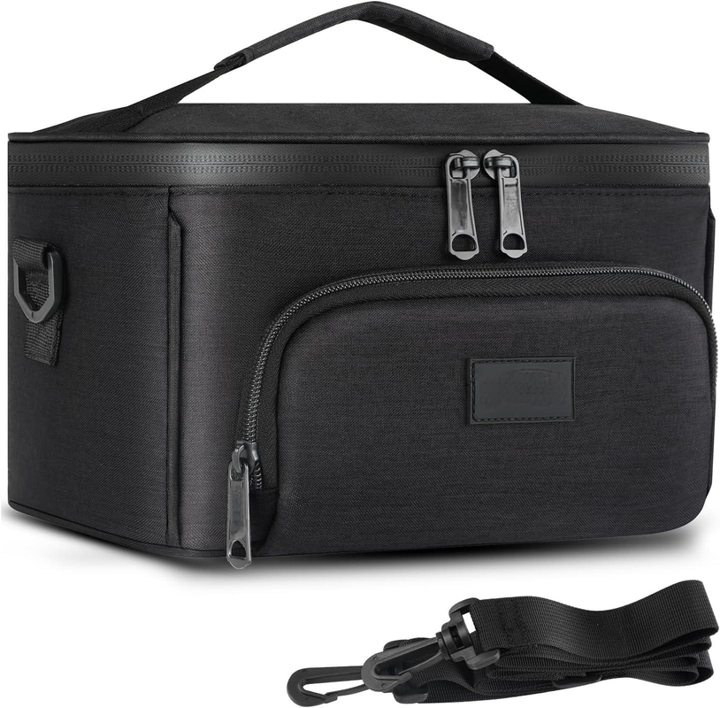 Bolso portátil de gran capacidad resistente a olores personalizado para viajes a prueba de olores con cinturón de hombro desmontable divisores extraíbles