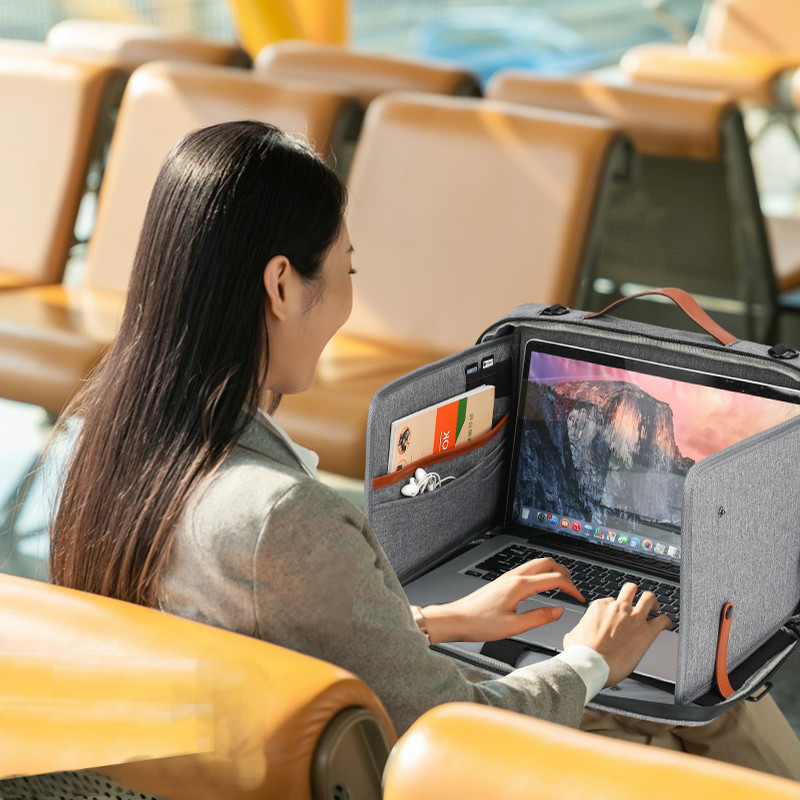 2024 Nueva bolsa de viaje de gran capacidad a prueba de agua computadora portátil personalizada con correa para hombro para hombres mujeres