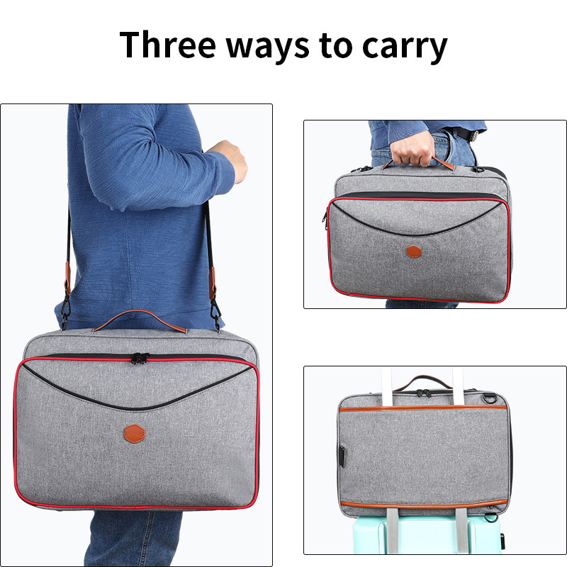 2024 Nueva bolsa de viaje de gran capacidad a prueba de agua computadora portátil personalizada con correa para hombro para hombres mujeres