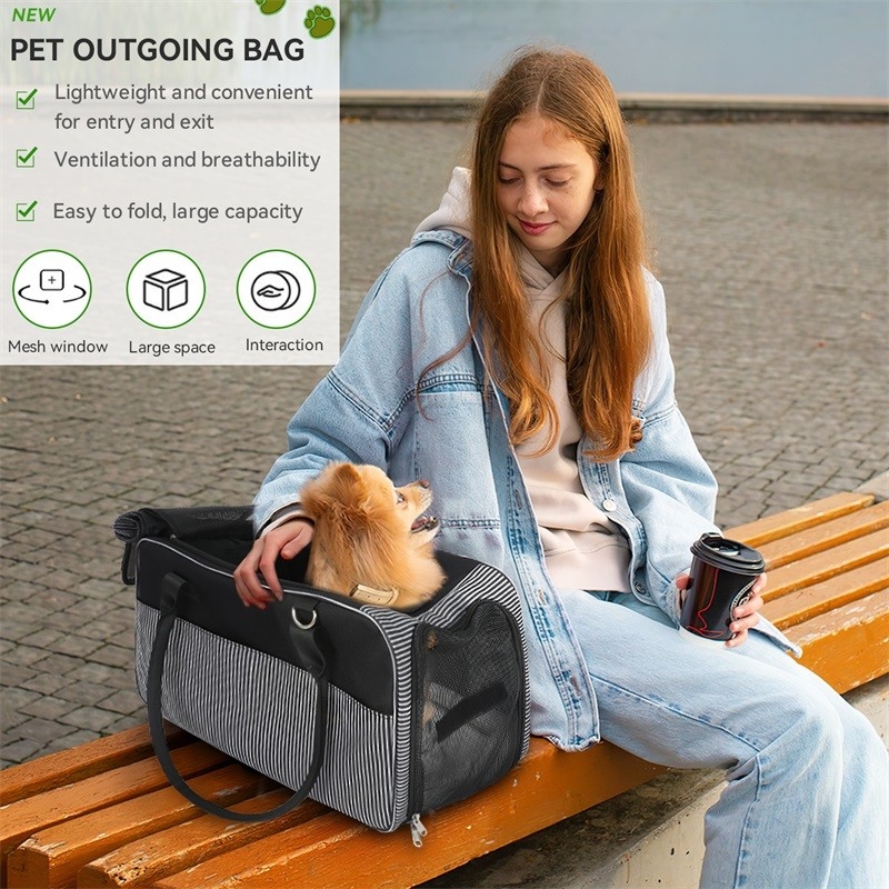 Aprobado por aerolíneas de malla transpirable portátil de cachorro gato perro bolsa de caca Dispenser personalizado de viaje bolsa de mascotas
