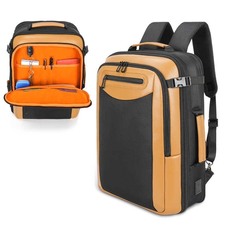 Trabajo resistente al agua Escuela universitaria Anti robo Empresa Bolsa portátil de viaje personalizada con puerto de carga USB