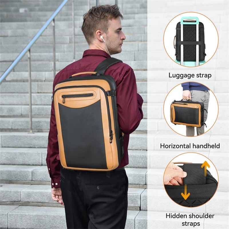 Trabajo resistente al agua Escuela universitaria Anti robo Empresa Bolsa portátil de viaje personalizada con puerto de carga USB