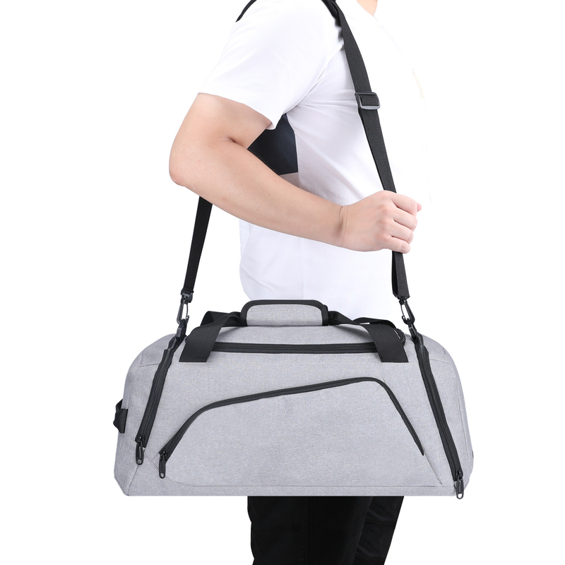 bolso grande para mujer del viaje de la tela de lana basta de 130l 120l 115l 110l 100l Xl con la manga los 50x20x24CM de la carretilla