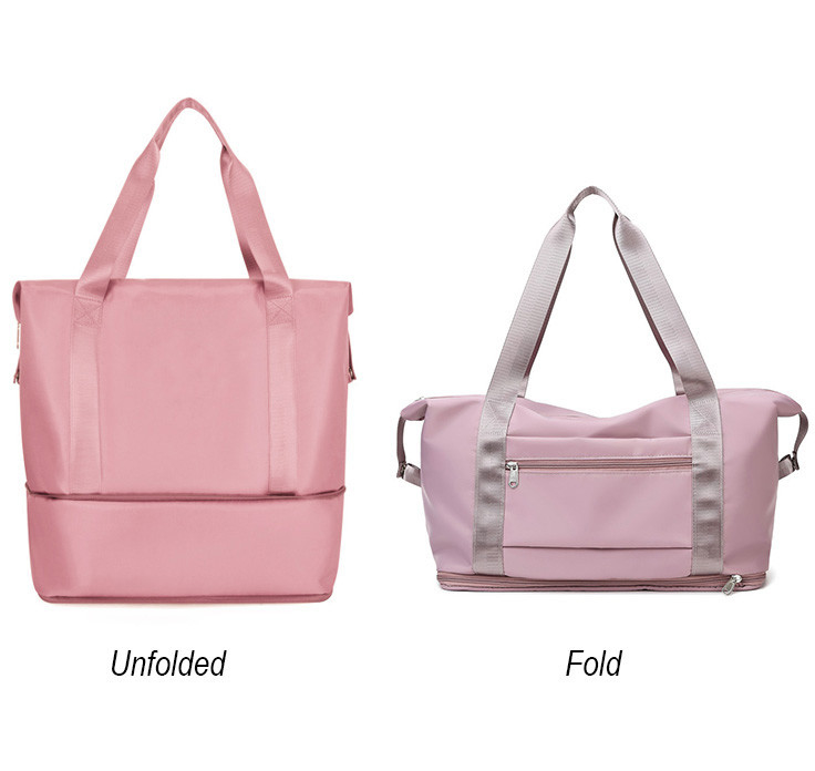 Prenda impermeable rodante 10.63x21.65x7.09 de la mujer del poliéster 210D del bolso del viaje de la tela de lana basta de los deportes”
