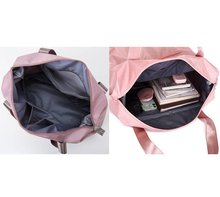 Prenda impermeable rodante 10.63x21.65x7.09 de la mujer del poliéster 210D del bolso del viaje de la tela de lana basta de los deportes”