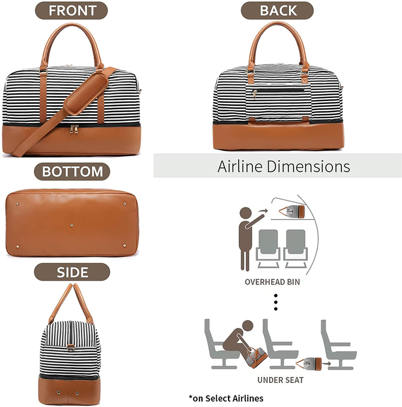 Equipaje Carry On Weekend Tote 16.2x14.5x8 de los petates del viaje de la lona de los hombres”