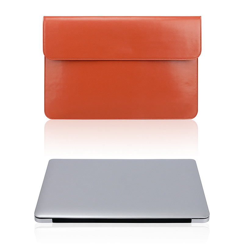 El ordenador portátil del negocio de las mujeres empaqueta para el Macbook Pro 13 la aleta de sobre del cuero de la manga del ordenador de 13,3 pulgadas